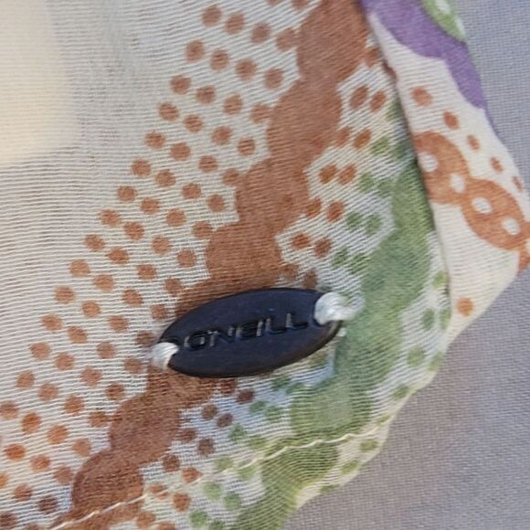 Boho Chic O'Neill xs rainbow striped backless sundress with lace trim - Picture 3 of 10